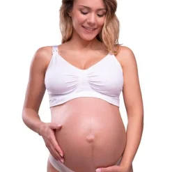 Sale Sømløs Amme BH Med Gelé Bøjle - Hvid Amme Bh'Er