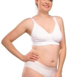 Sale Sømløs Amme BH Med Gelé Bøjle - Hvid Amme Bh'Er