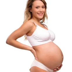 Online Sømløs Amme BH Med Indlæg - White Amme Bh'Er