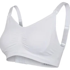 Online Sømløs Amme BH Med Indlæg - White Amme Bh'Er