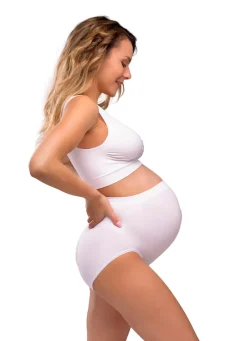 Outlet Sømløs Graviditets BH - Hvid Amme Bh'Er