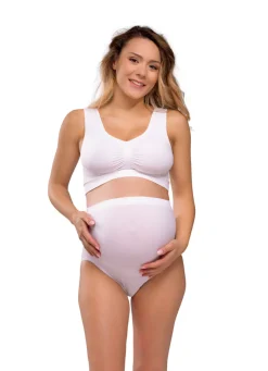 Outlet Sømløs Graviditets BH - Hvid Amme Bh'Er