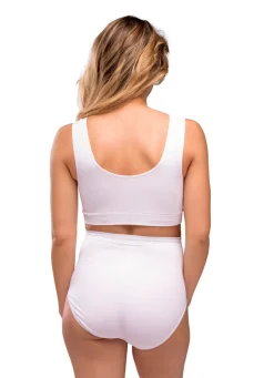Outlet Sømløs Graviditets BH - Hvid Amme Bh'Er