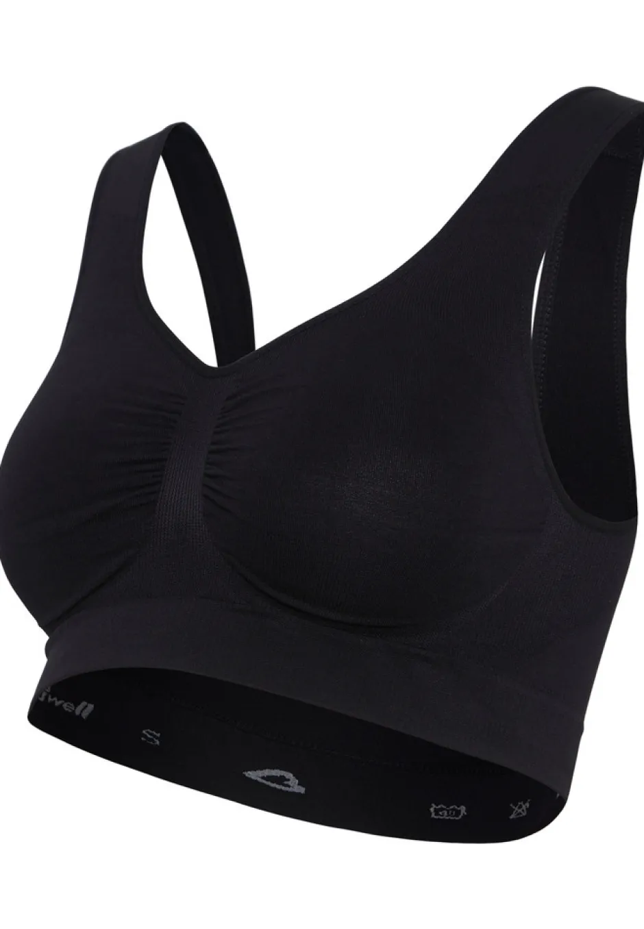 Online Sømløs Graviditets BH - Sort Amme Bh'Er|Overdele