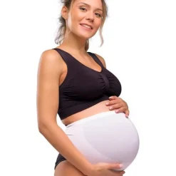 New Sømløs Graviditetsstøttebånd - Hvid Accessories