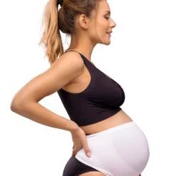 New Sømløs Graviditetsstøttebånd - Hvid Accessories