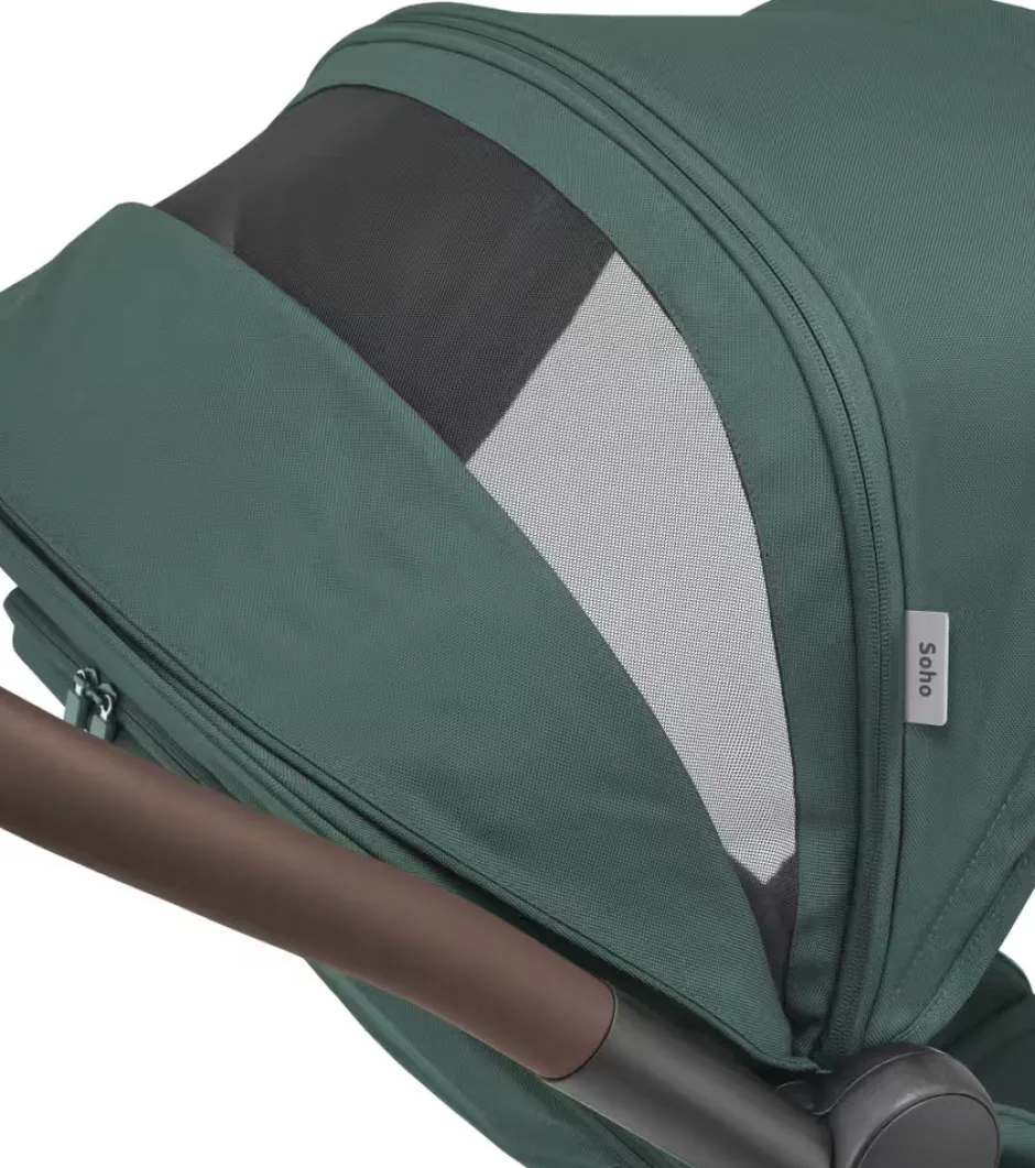 Clearance Soho - Essential Green Klapvogne Med Flade Sæder