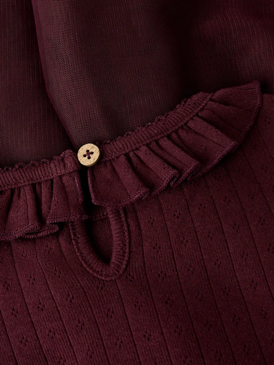 Sale Solange Tulle Kjole - Catawba Grape Juletøj|Kjoler