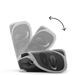 Online Solution G2 Plus - Stone Grey Autostole 100-150 Cm (4-12 År)