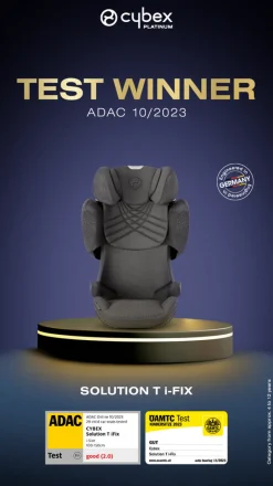 Outlet Solution T i-fix - plus cozy beige Autostole 100-150 Cm (4-12 År)