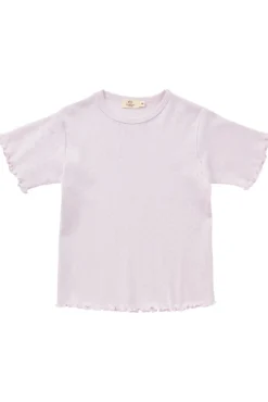 Best Sommer pointelle t-shirt - LAVENDER T-Shirts & Toppe