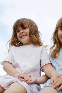 Best Sommer pointelle t-shirt - LAVENDER T-Shirts & Toppe