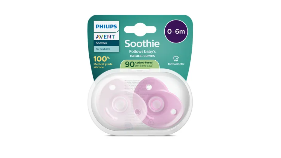 Clearance Soothie, 0-6 m, pink/lyserød Sutter