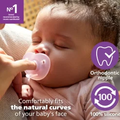 Clearance Soothie, 0-6 m, pink/lyserød Sutter