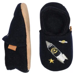 Online Space uld hjemmesko - Marine Uld Hjemmesko