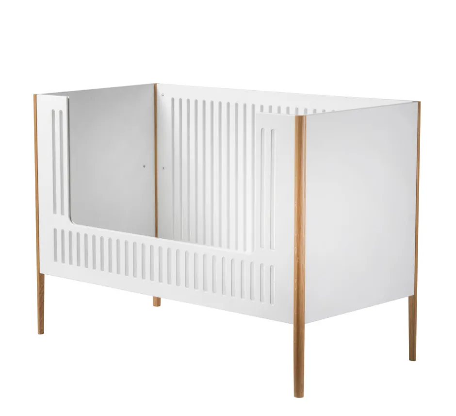 Clearance Spoke tremmeseng - Hvid/Eg Børn Tremmesenge