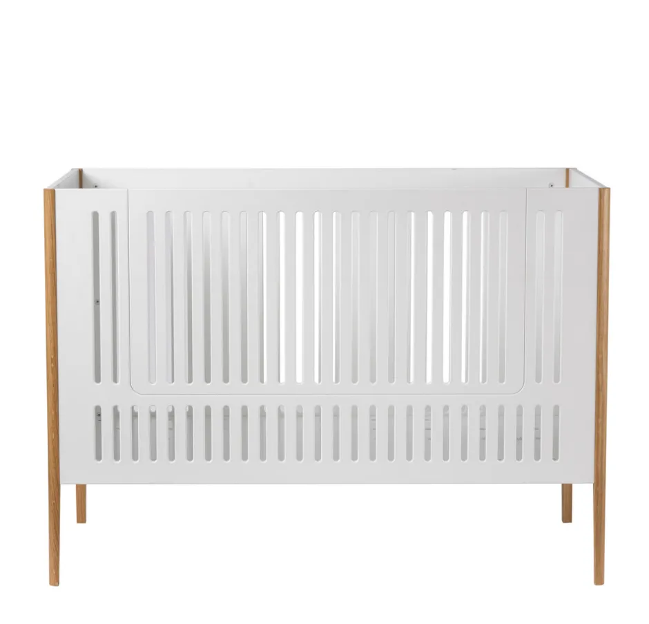 Clearance Spoke tremmeseng - Hvid/Eg Børn Tremmesenge