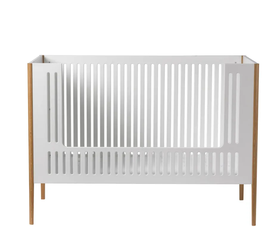 Clearance Spoke tremmeseng - Hvid/Eg Børn Tremmesenge