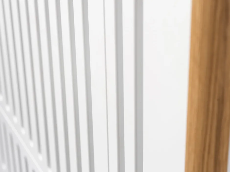 Clearance Spoke tremmeseng - Hvid/Eg Børn Tremmesenge