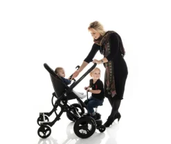 Clearance Søskendebræt Med Sæde - Sort Ståbræt