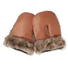 Outlet Østerbro handsker - toffee fur Vognhandsker
