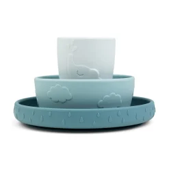 Clearance Stick&Stay spisesæt Deer friends Blå Service