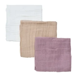 Stofble (3-pack) - Quail, 65x65 Børn Stofbleer & Klude|Stofbleer