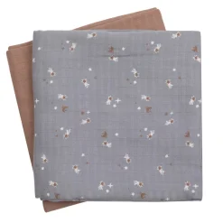 Online Stofble 2-pak, 75x75 cm - Stars Børn Stofbleer