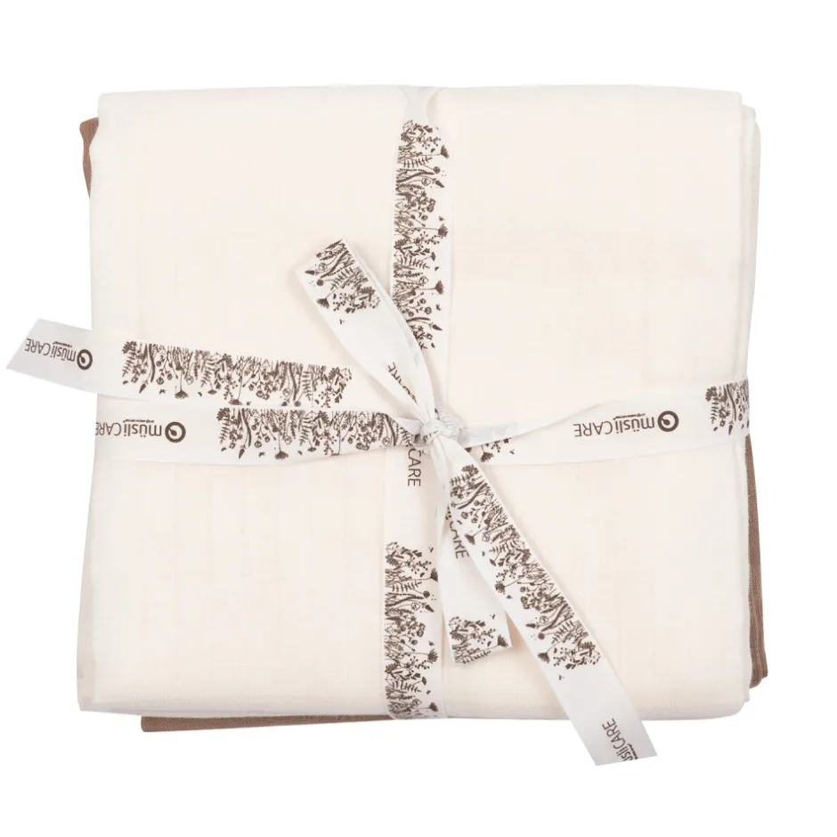 Stofble 2-pak, 75x75 cm - Balsam cream Børn Stofbleer