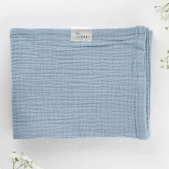 Outlet Stofbleer muslin sæt, lysegrøn + lyseblå Børn Stofbleer