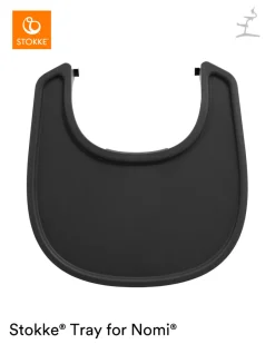 Stokke Tray til Nomi - black Børn Tilbehør Til Højstole