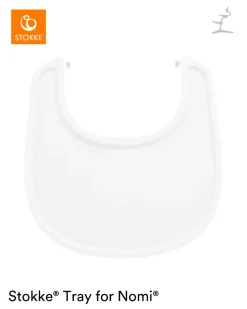 Clearance Stokke Tray til Nomi - white Børn Tilbehør Til Højstole
