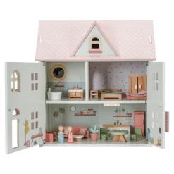 New Stort dukkehus med tilbehør Dukkehuse