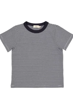 Outlet Stribet t-shirt - NAVY T-Shirts & Toppe