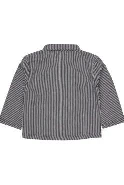 Sale Stribet twill jakke med lommer - NAVYSTRIPE Skjorter