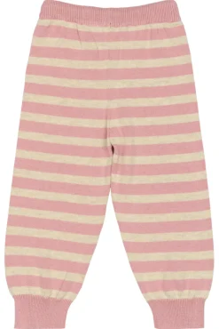 Sale Strikbukser - Off White/Rosa Bukser