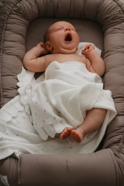 New Striktæppe - Milk Børn Tæpper