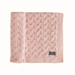 Sale Striktæppe, bomuld, ECO - Cloud pink Børn Tæpper