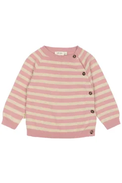 Discount Striktrøje - Off White/Rosa Cardigans, Veste & Trøjer