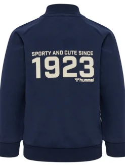 New Stripy zip jakke - black iris Cardigans, Veste & Trøjer