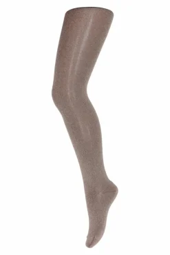 New Strømpebuks bomuld med glimmer - Brown Sienna Strømpebukser