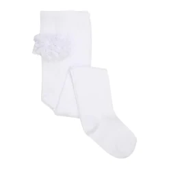 New Strømpebukser m. Blonde - White Strømpebukser