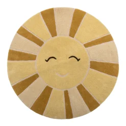 Sale Sun Tæppe, Gul, Uld Børn Gulvtæpper