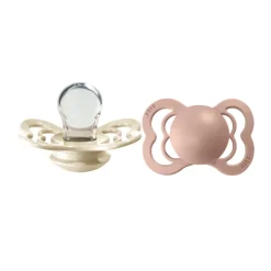New Supreme 2pk.0-6 mdr. ivory / blush silicone Sutter