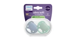 Online Sut Ultra soft, 6-18 m, grå/grøn Sutter