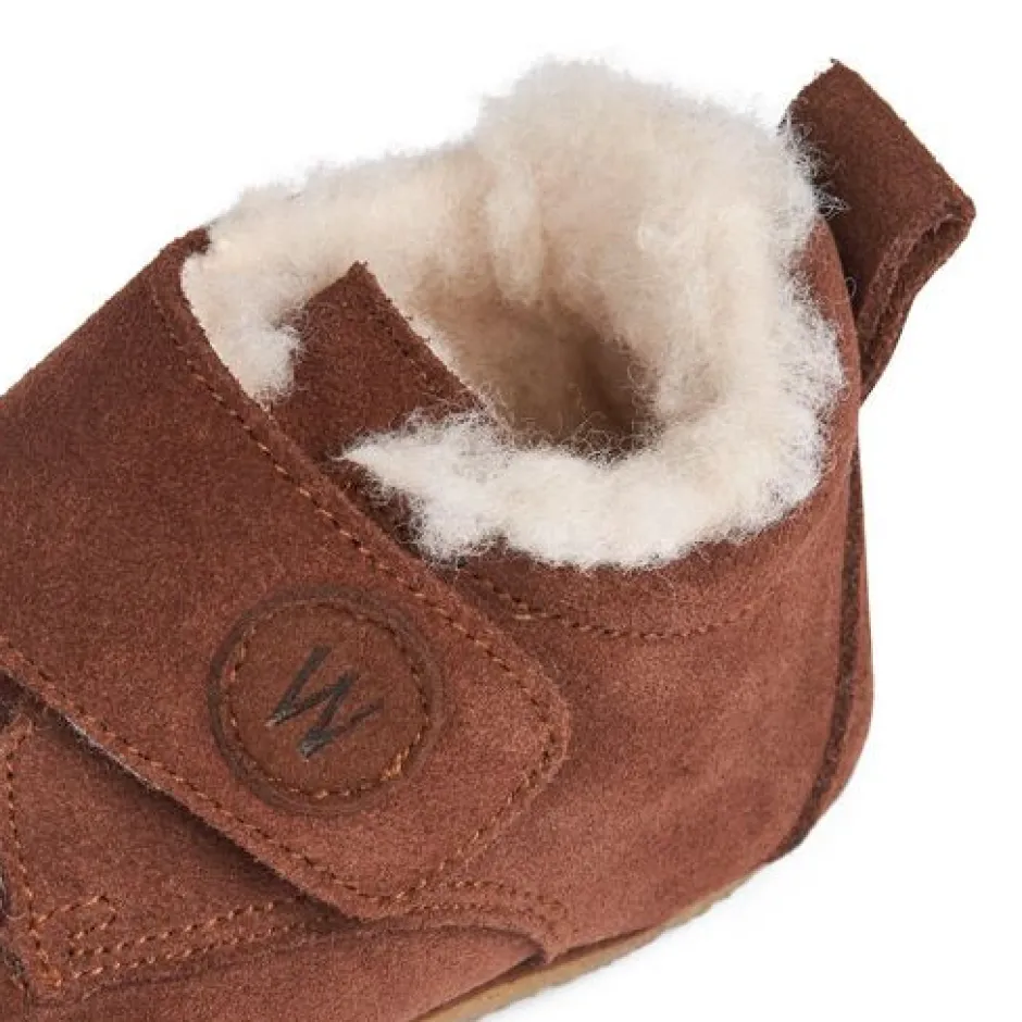 Best Taj Uld Hjemmesko - Cognac Hjemmesko