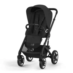 Outlet Talos S Lux - moon black/black m. Cot S Lux Kombivogne Med Flade Sæder