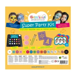 Outlet Teatersminke - 17 farver - Super Party Kit Ansigtsmaling