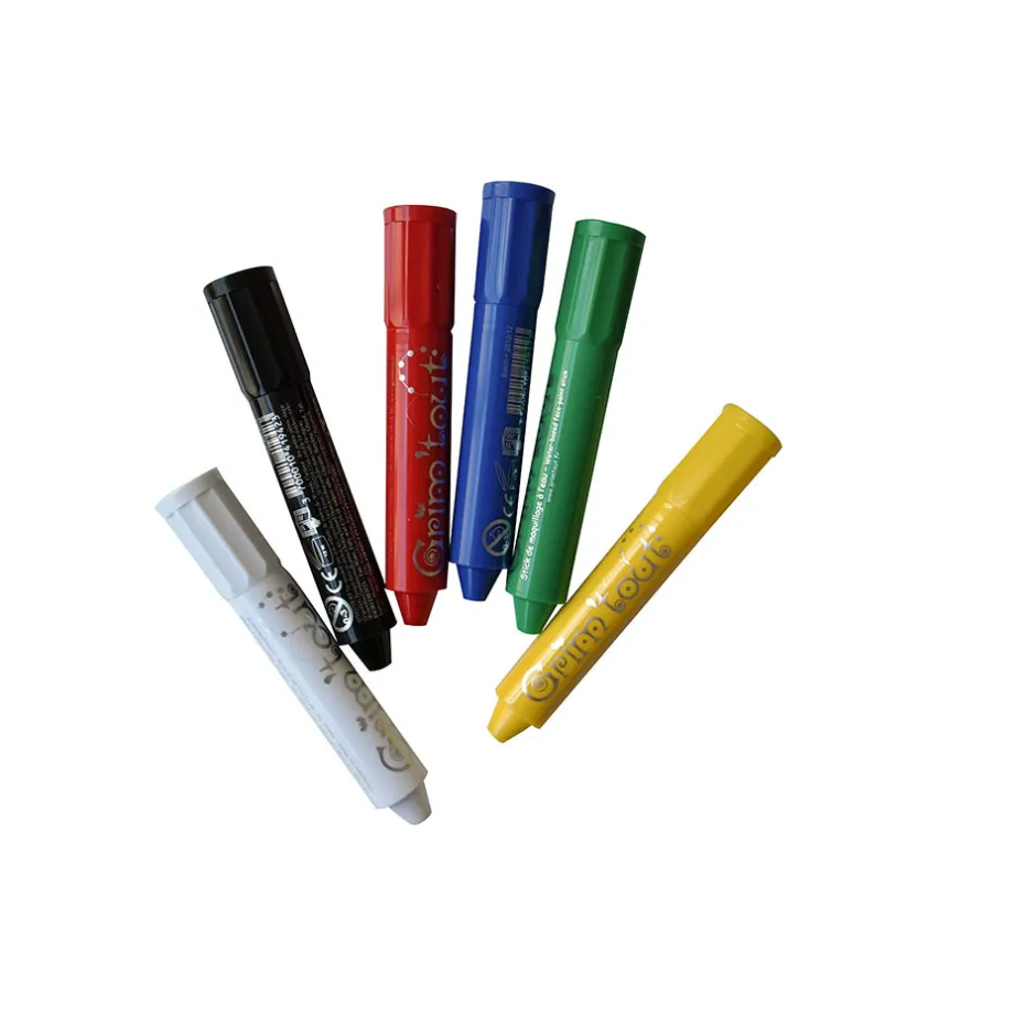 Outlet Teatersminke - 6 farvestifter Ansigtsmaling