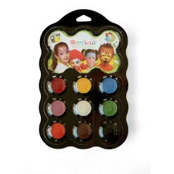 Online Teatersminke 9 farver - Karneval Ansigtsmaling